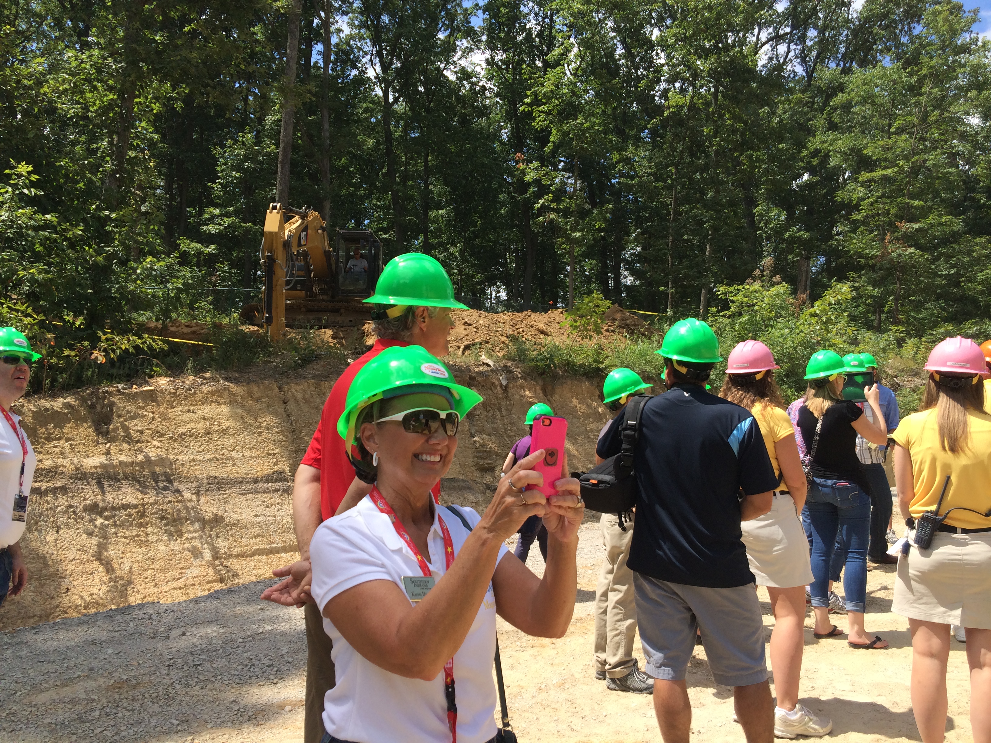 Media on tour of Thunderbird Construction Site before announcement