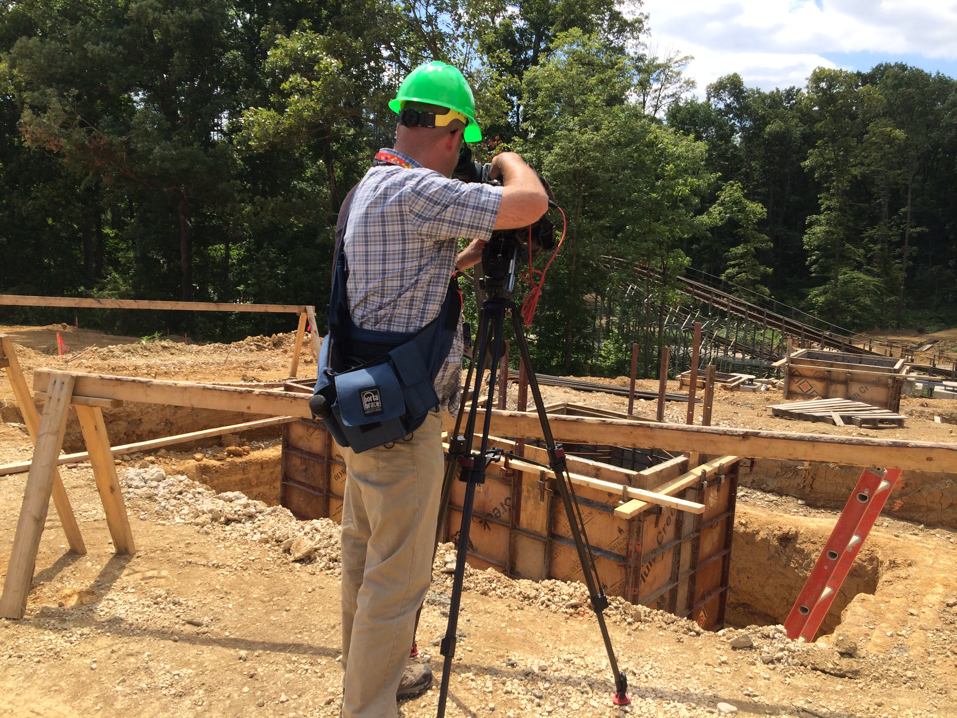 Media on tour of Thunderbird Construction Site before announcement
