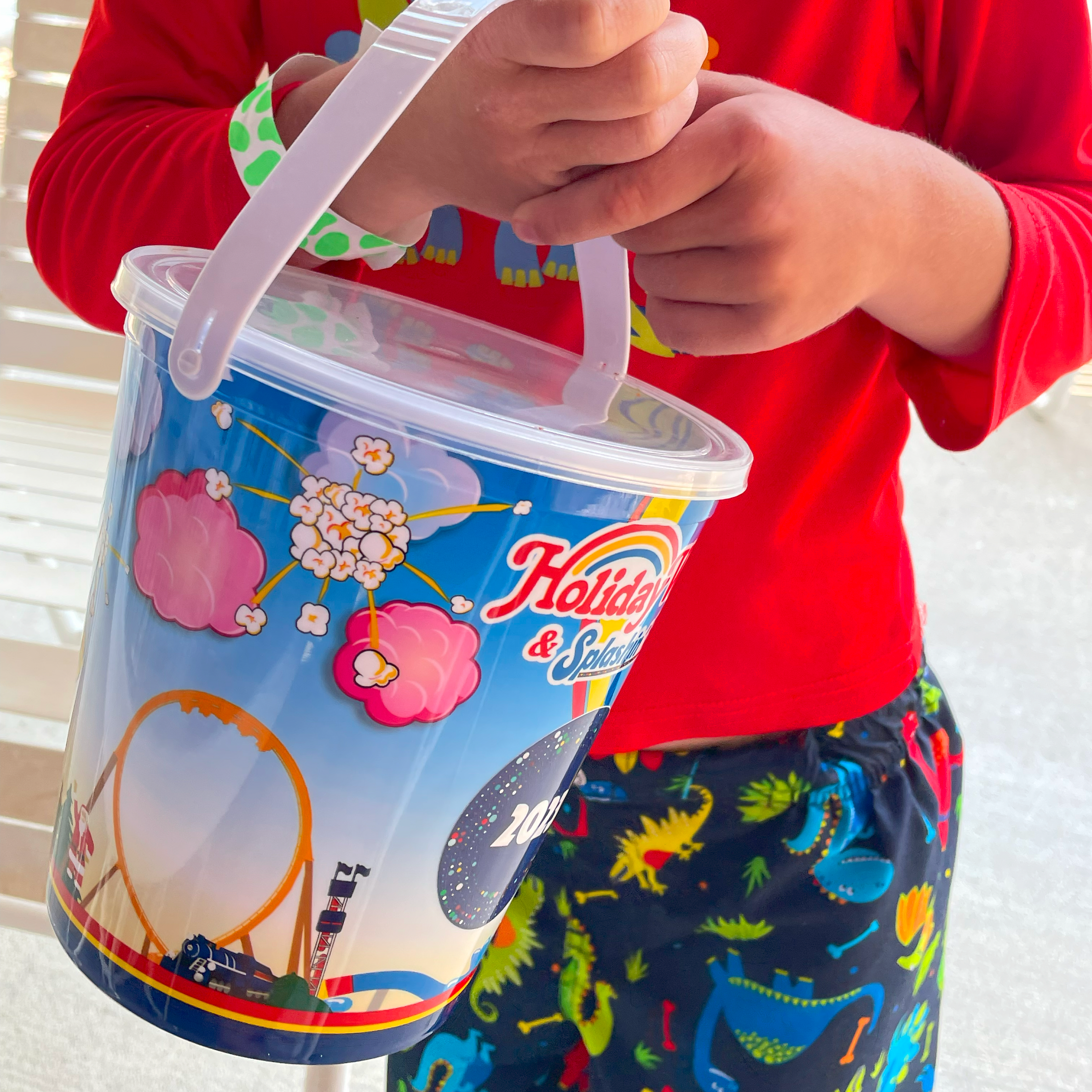 Souvenir refillable bucket.