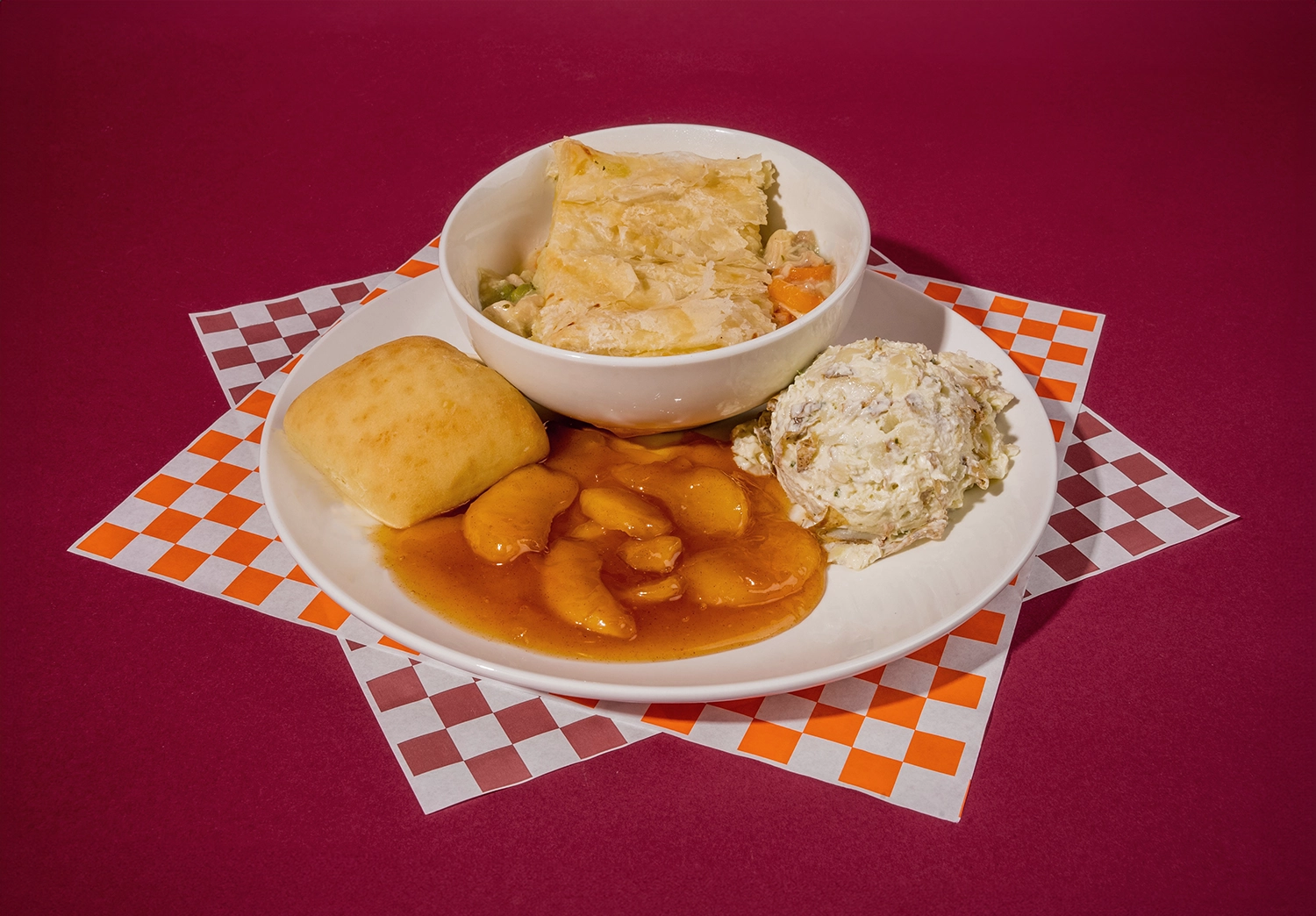 Chicken Pot Pie Meal available at Holiday World