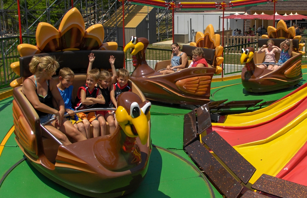 Turkey Whirl at Holiday World & Splashin' Safari in Santa Claus, Indiana.